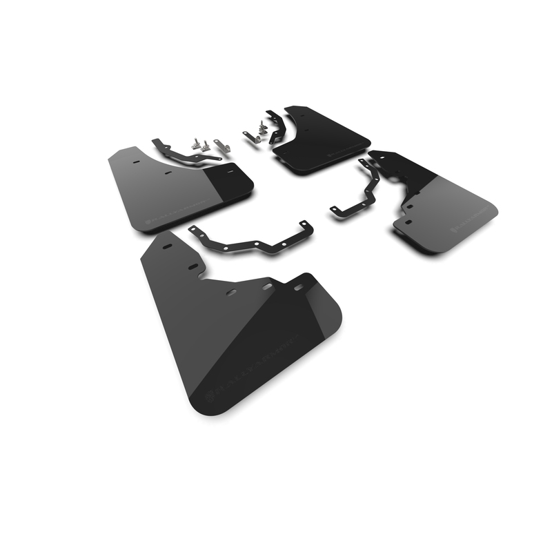 Rally Armor MF162-UR-BLK-MBK - 2024-25 Lexus GX-550 Luxury, Premium - Black Mud Flap/Metallic Black Logo